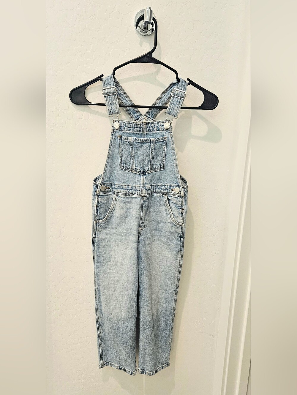 H&M Girls Jean Overalls, Size 5T